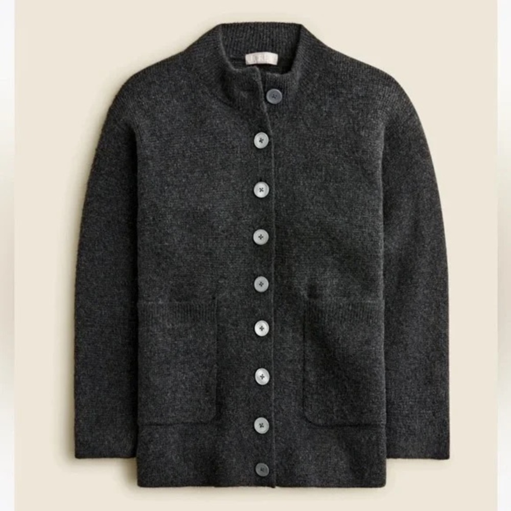 J. Crew Charcoal Oversized Cardigan